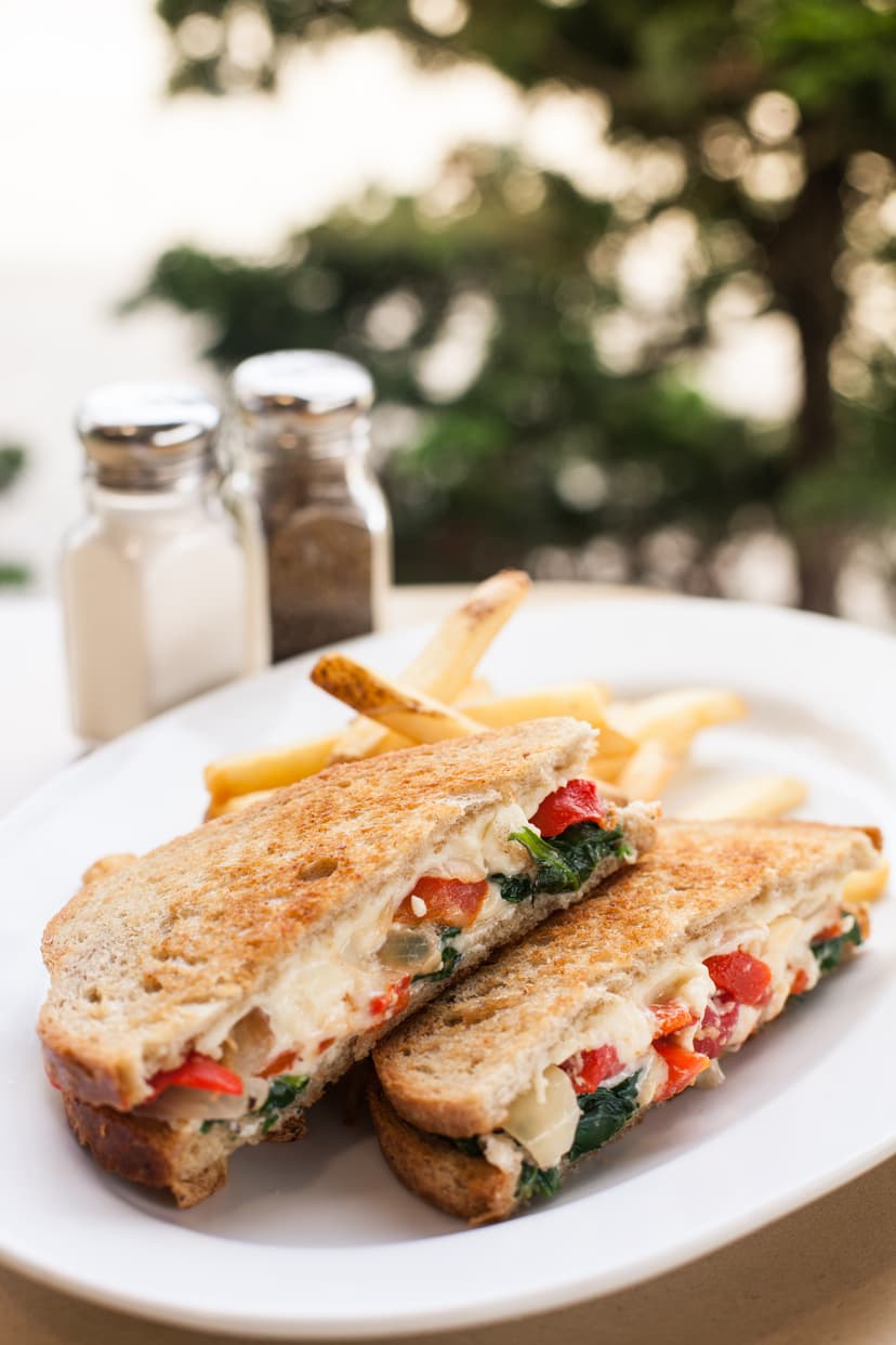 Spinach Pie Grilled Cheese